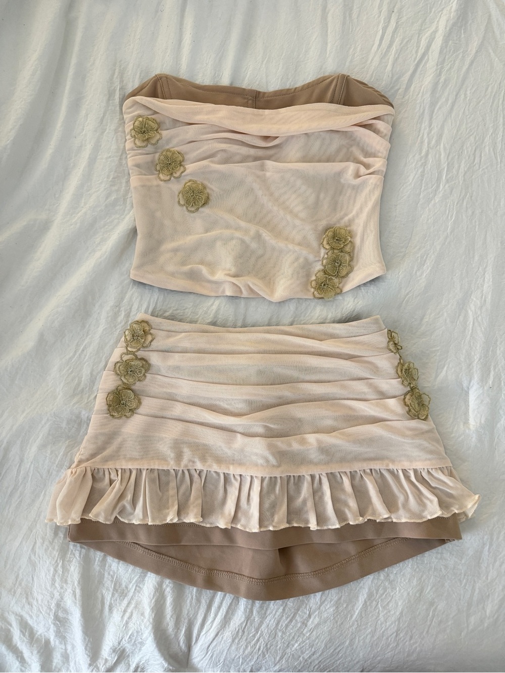 Tiger Mist TERESE FLORAL APPLIQUE Set